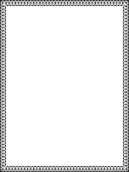Black and White Decorative Border Clipart Design