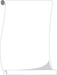 Business Borders - Elegant Scroll with Blank Paper Clipart