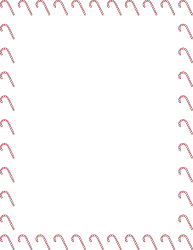 Candy Cane Borders Clipart for Holiday Designs - Red and White Stripes