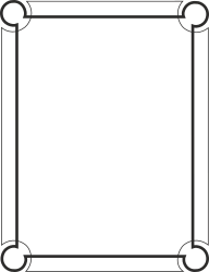Black and White Square Frame - Elegant Borders and Clipart Design