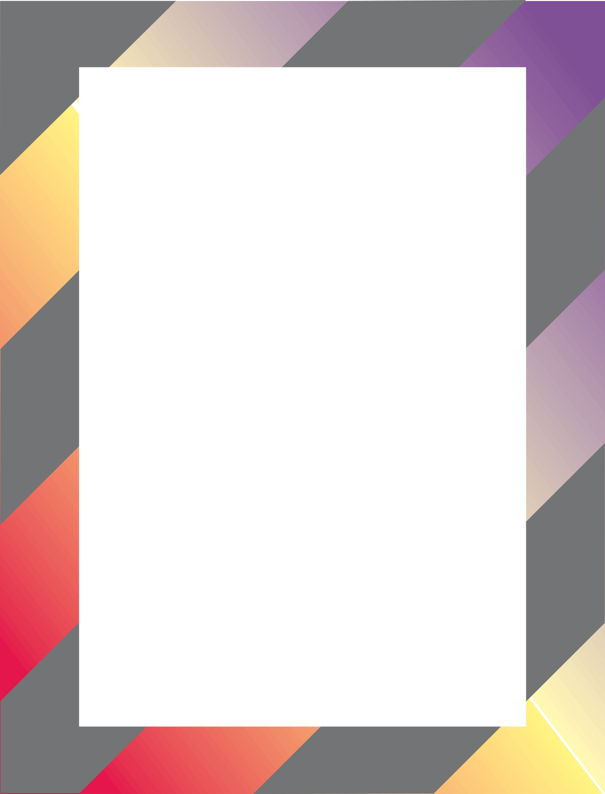 Borders and Frames Clipart - Diagonal Pattern Square Frame Design