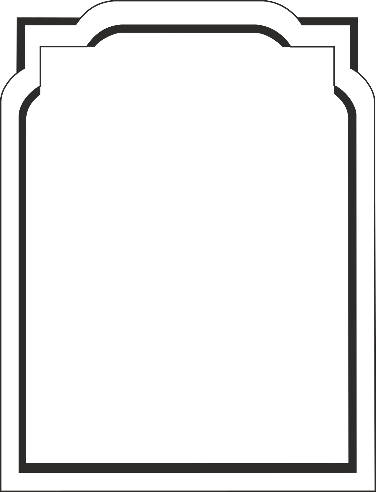 a blank paper with a black border clip art png transparent Borders and Frames Collection - Elegant Black Border Clipart for Creative Projects
