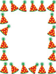 Borders & Holiday Clipart: Festive Square Frame with Red and Green Pattern