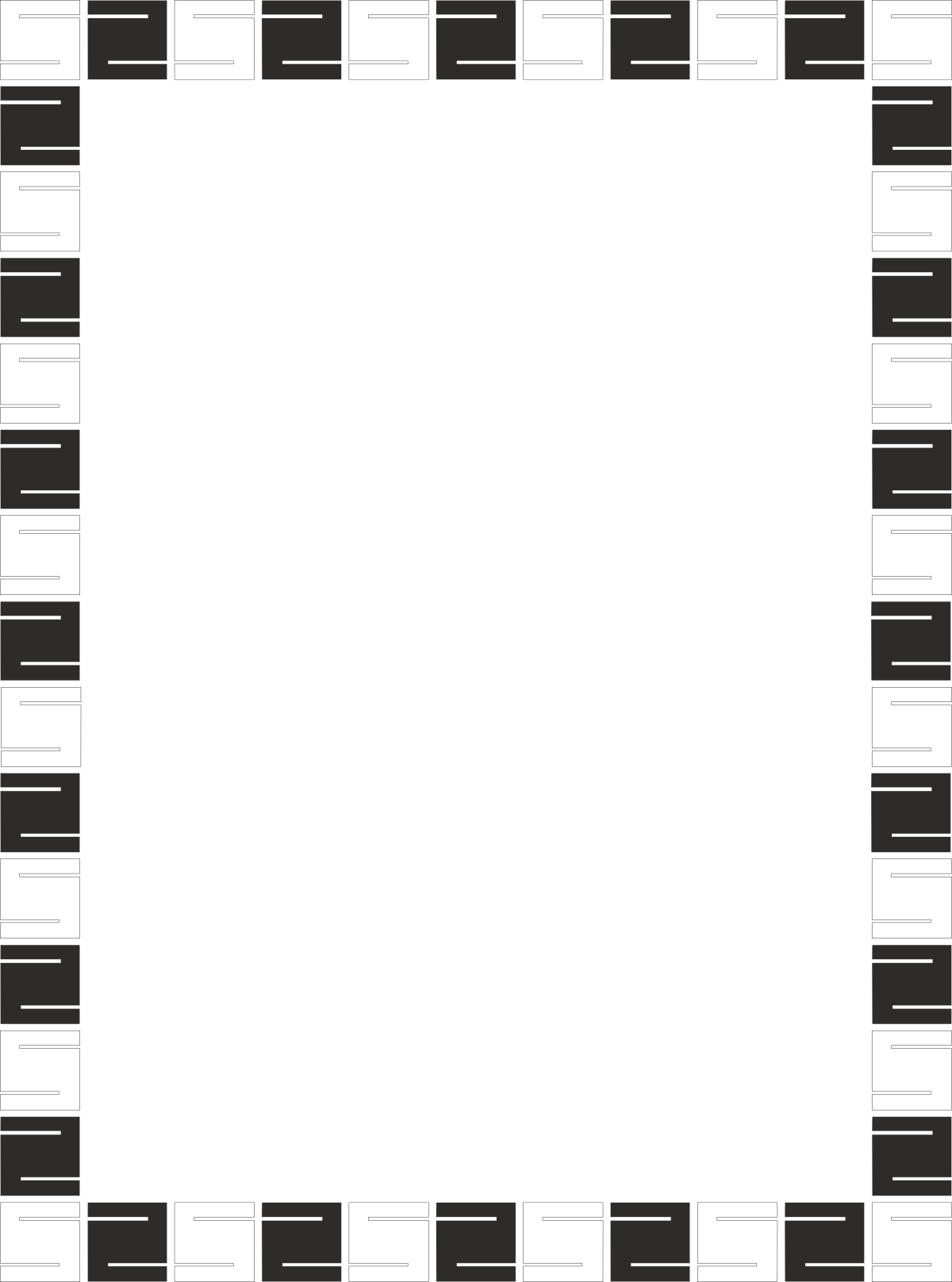 Borders and Frames - Elegant Black Background SVG Clipart