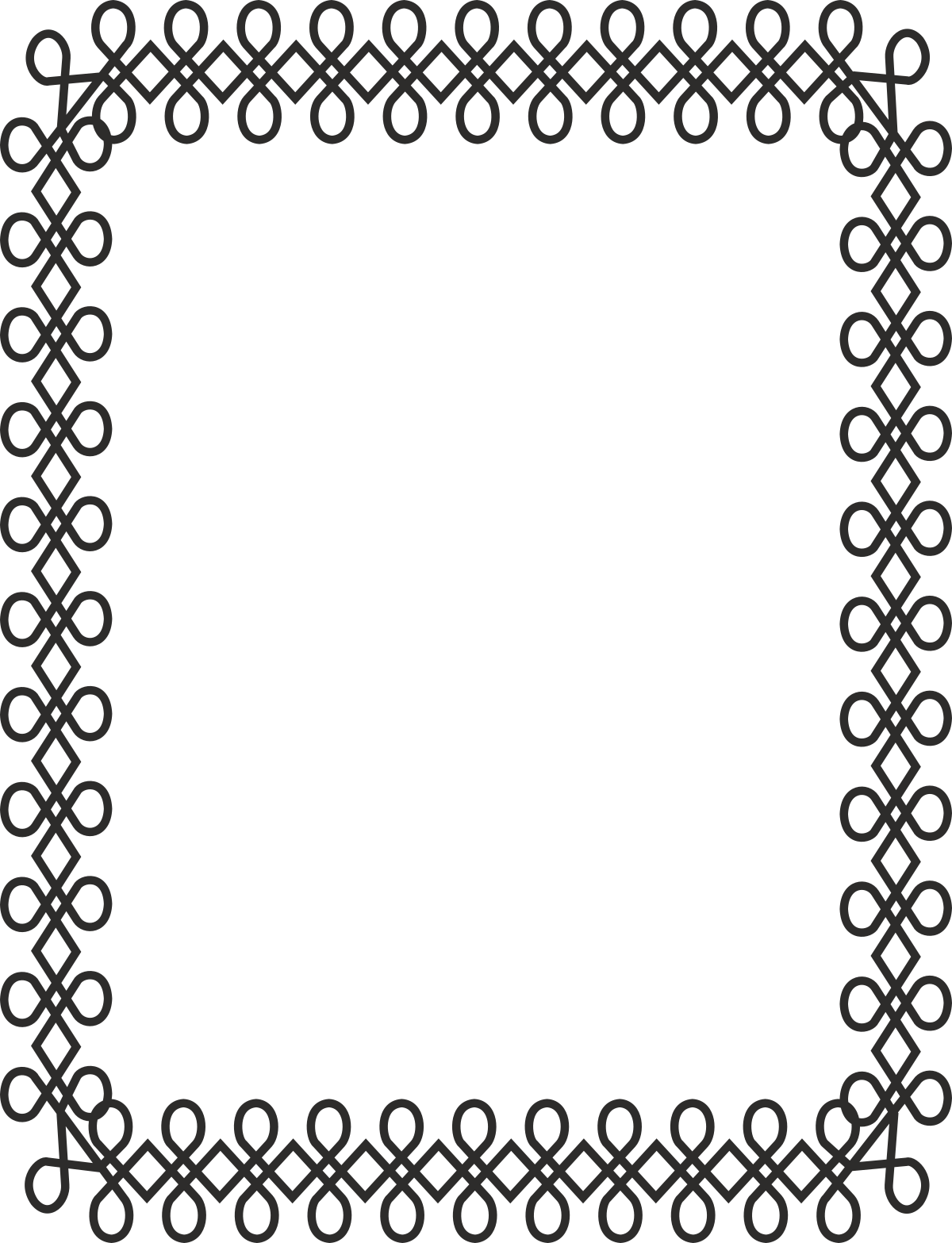 a celtic border with a black background clip art png transparent Celtic Borders and Frames with Black Background Clipart