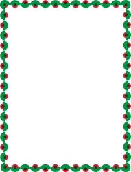 Christmas Frame with Holly and Leaves - Elegant Borders and Clipart Designs