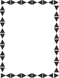 Geometric Black and White Triangle Borders and Frames Clipart