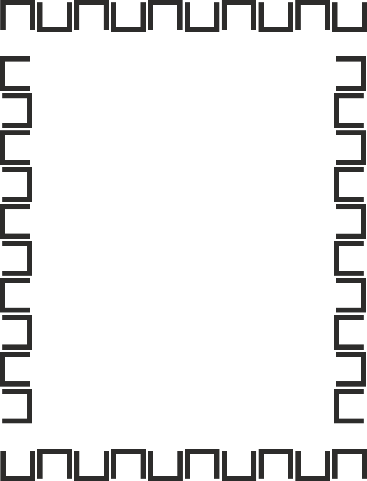 Borders and Frames Clipart - Square Film Strip Design