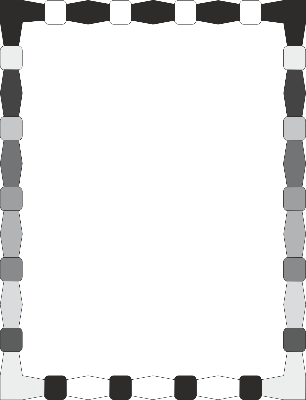 a black and white frame with squares clip art png transparent Black and White Square Borders and Frames for Creative Clipart
