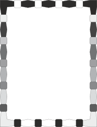 Black and White Square Borders and Frames for Creative Clipart