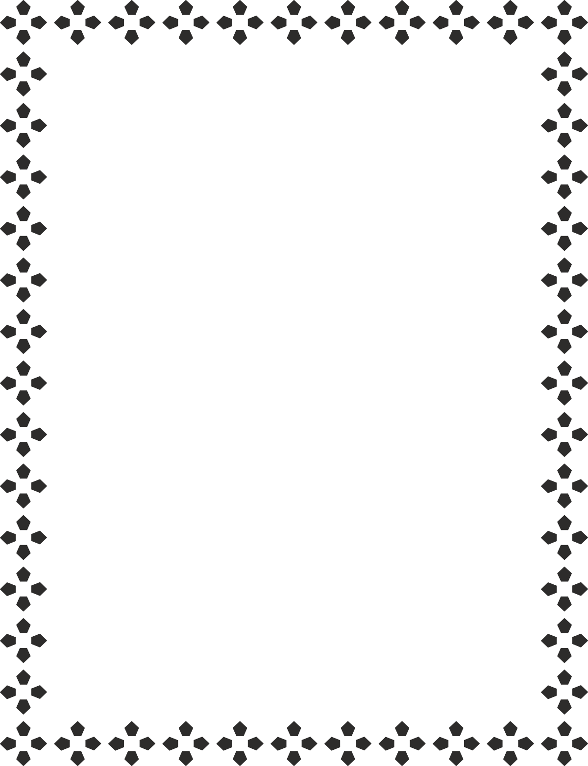 Black and White Dotted Square Borders and Frames Clipart
