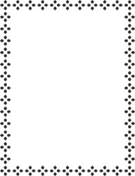 Black and White Dotted Square Borders and Frames Clipart
