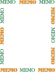 Creative Business Borders Clipart: Memo Frame Design