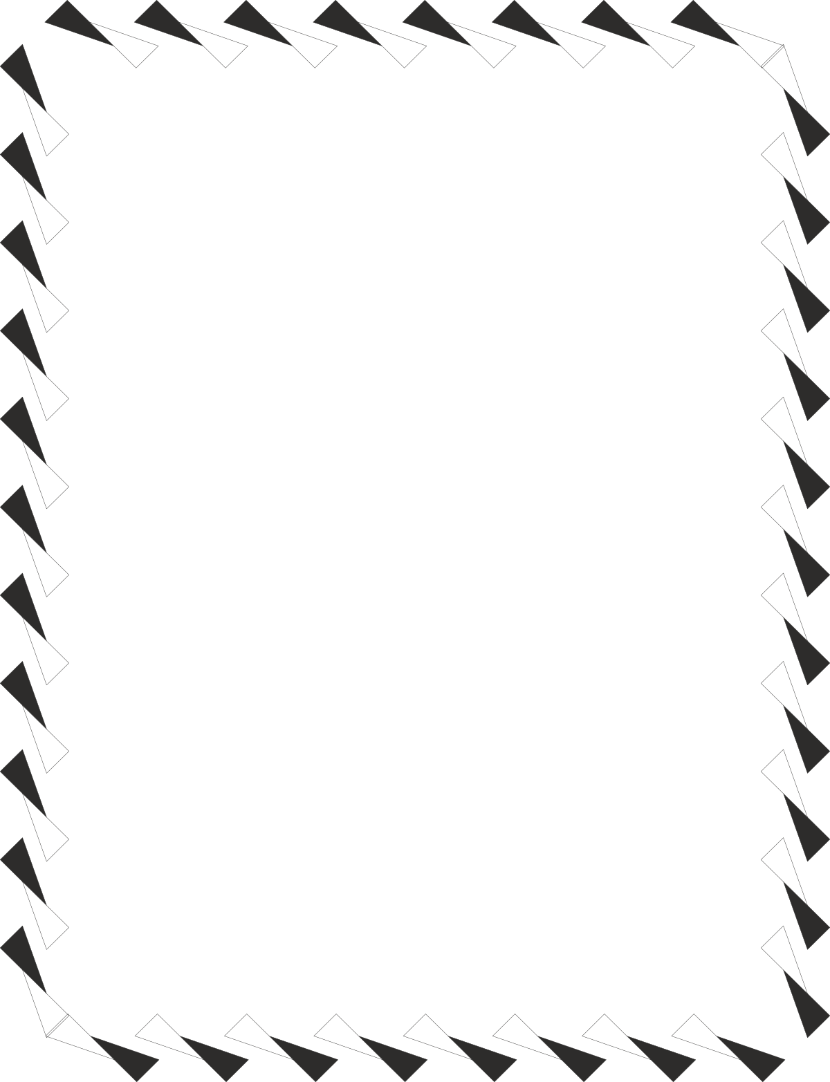 Elegant Black and White Square Frame Clipart for Creative Borders and Designs