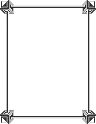 Art Deco Black and White Frame Clipart - Elegant Borders and Frames