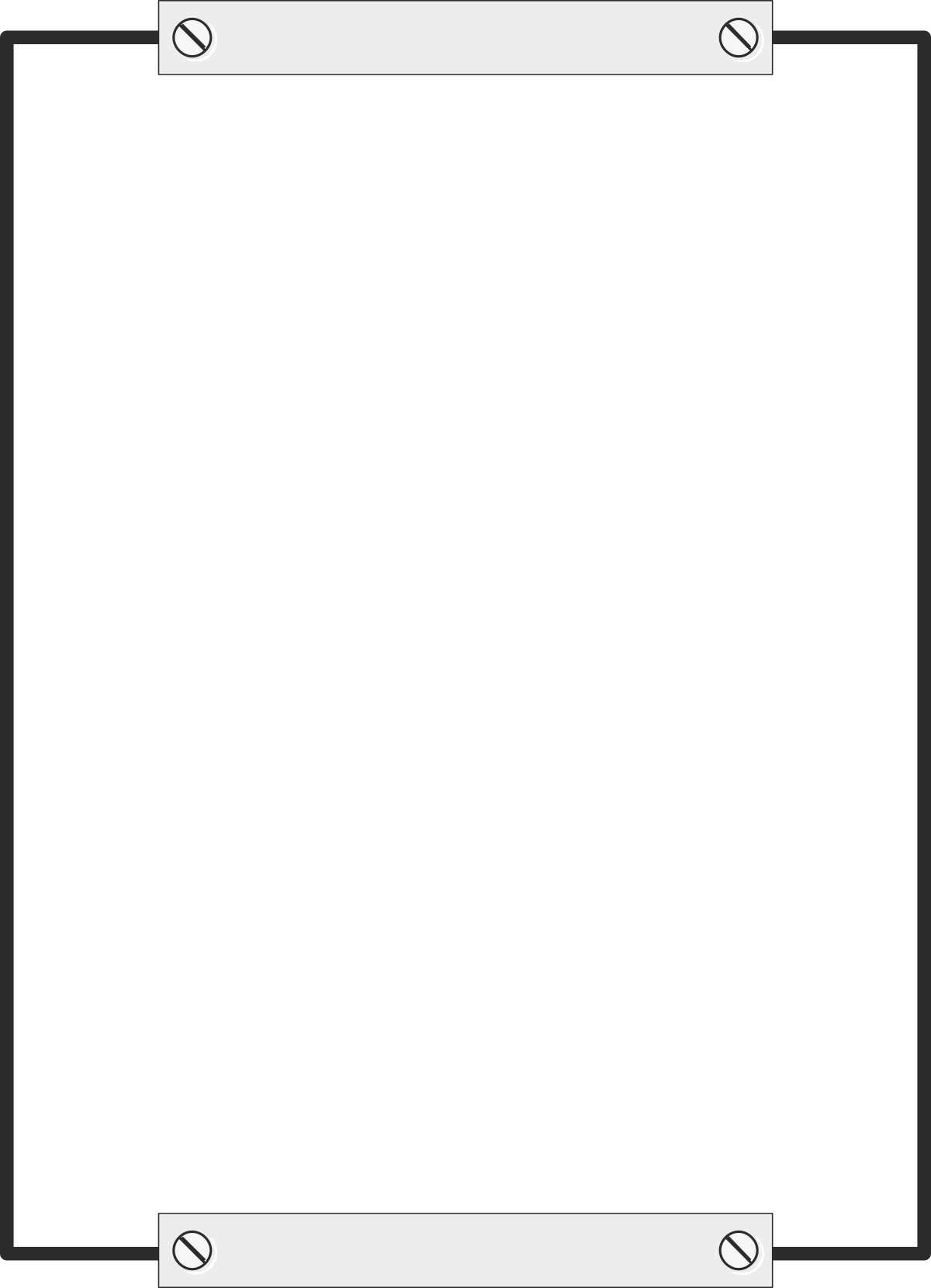 Elegant Borders and Frames Clipart - Black Border Design for Elegant Presentations