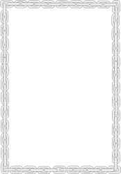 Stylish Black and White Decorative Borders and Frames Clipart
