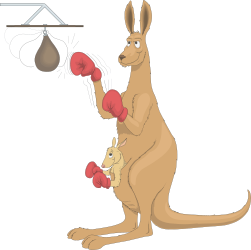 ANIMALS,WILD,BOXKANGA clipart