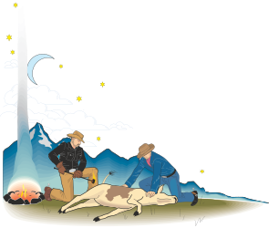 Borders of Adventure: Man and Dog Clipart for Branding and Corel Designs