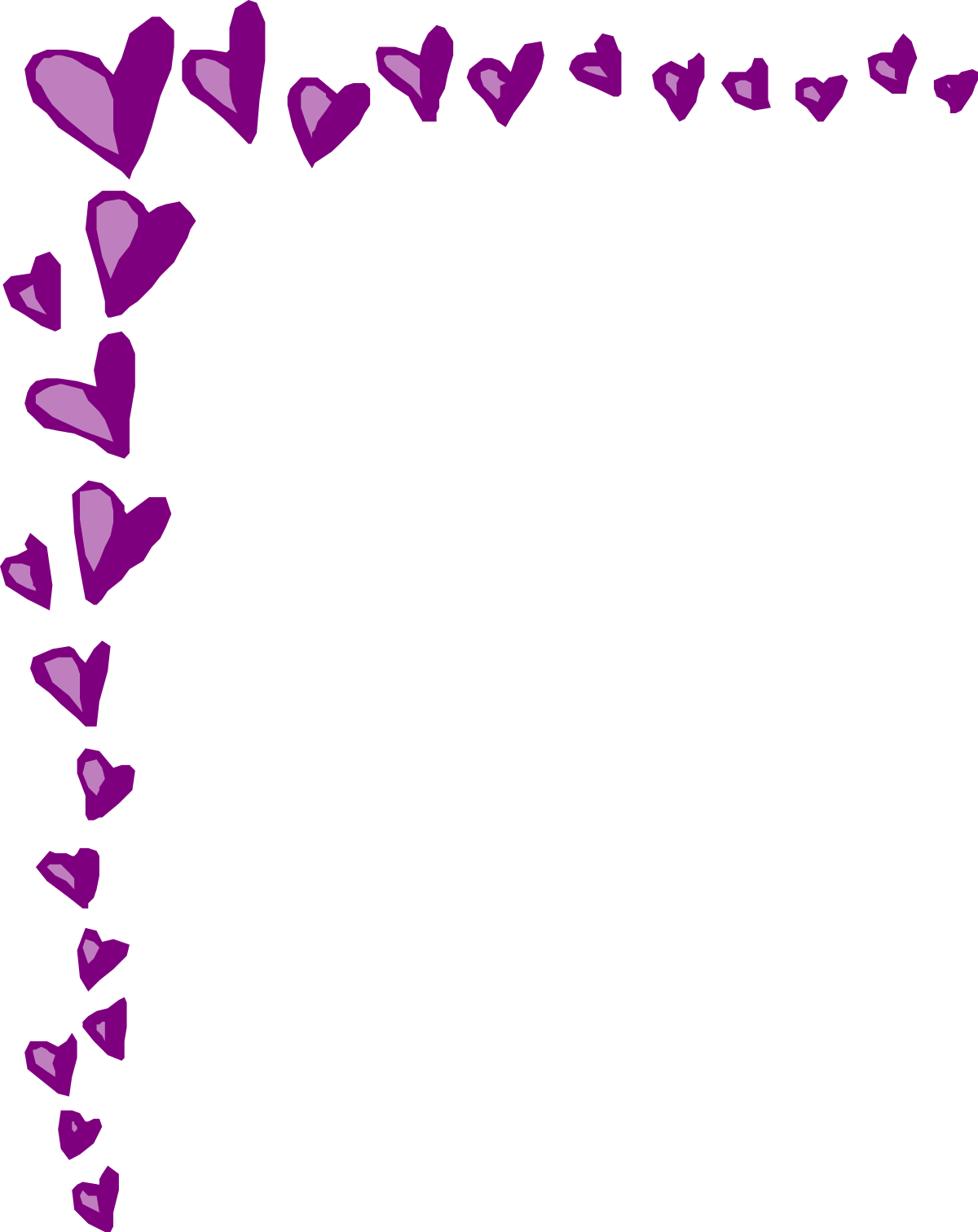 a frame with hearts on it clip art png transparent Heart-Filled Frame Clipart - Decorative Borders and Corners