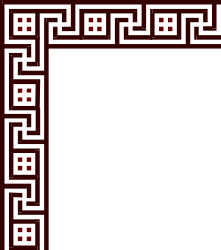 Black Square Frame with White Border - Elegant Clipart Design