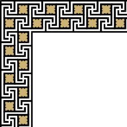 Black and White Square Pattern Clipart - Stylish Borders and Corners Designs
