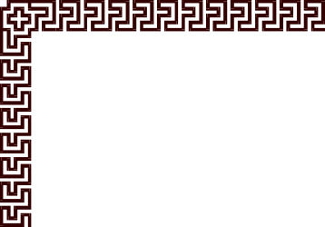 Square Frame with Intricate Pattern - Stylish Borders and Corners Clipart
