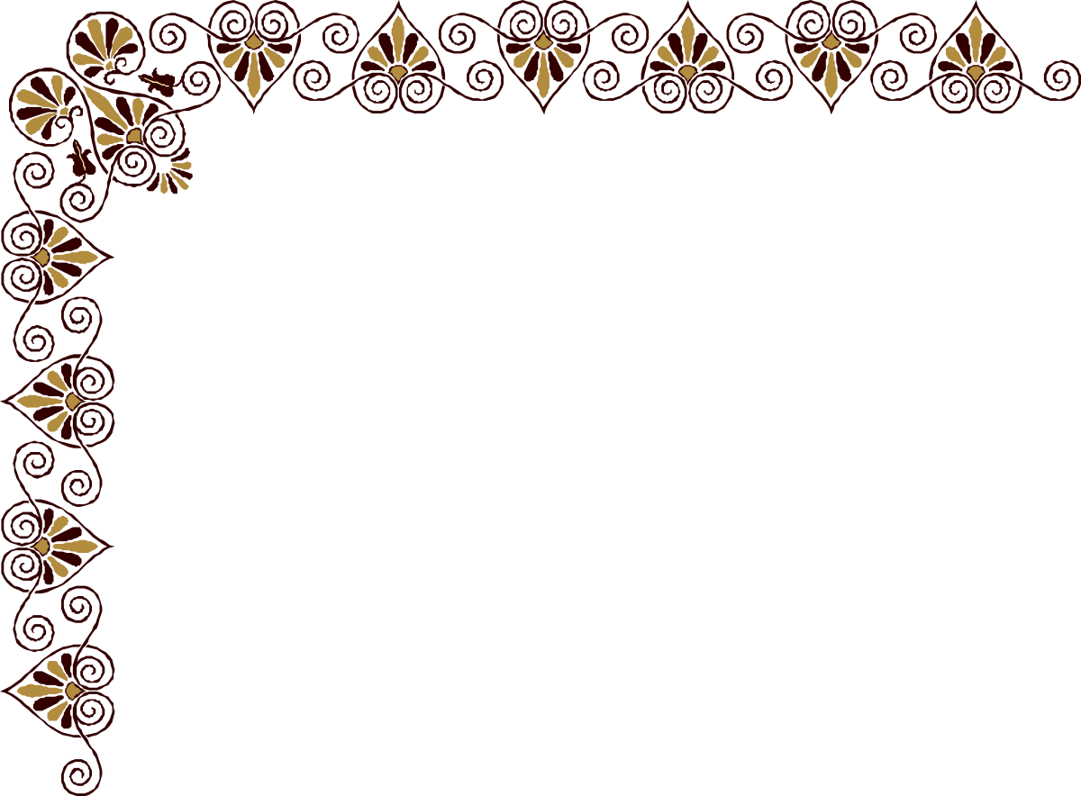 Elegant Red and Gold Leaf Border Clipart for Stunning Designs