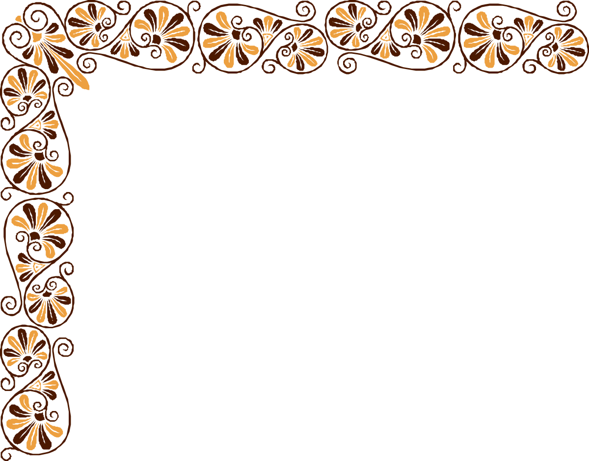 a brown frame with leaves and swirls clip art png transparent Elegant Brown Frame with Leaves and Swirls Clipart for Creative Designs