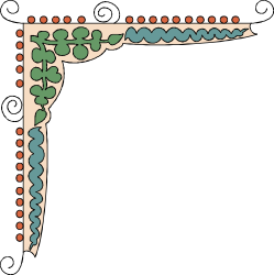 Elegant Leaf and Flower Frame Clipart - Decorative Borders and Corners
