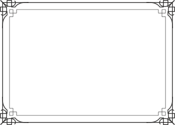 Black and White Decorative Border Clipart for Creative Projects