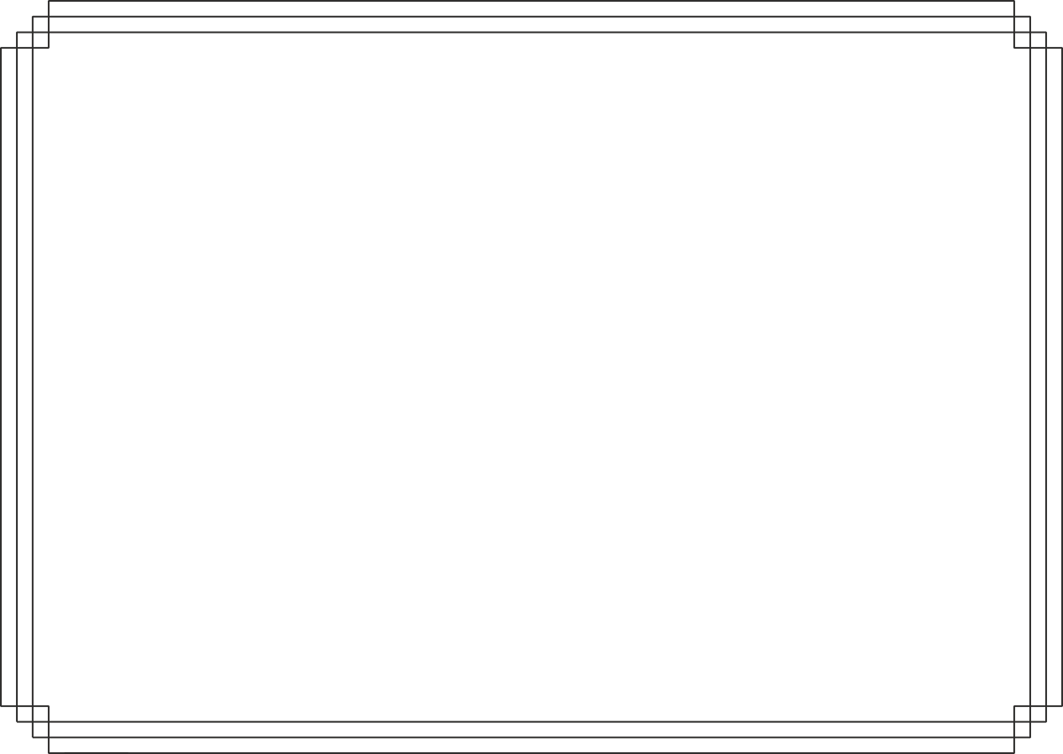 Black and White Square Frame Clipart for Borders and Decorations