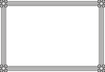 Square Frame with Border Clipart - Versatile Decorative Design