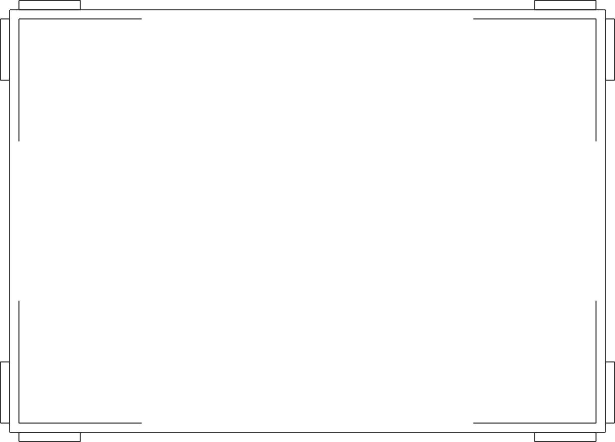 Black and White Square Frame Clipart for Creative Projects