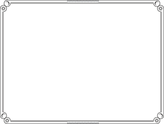 Black and White Decorative Frame Clipart - Elegant Borders for Your Designs