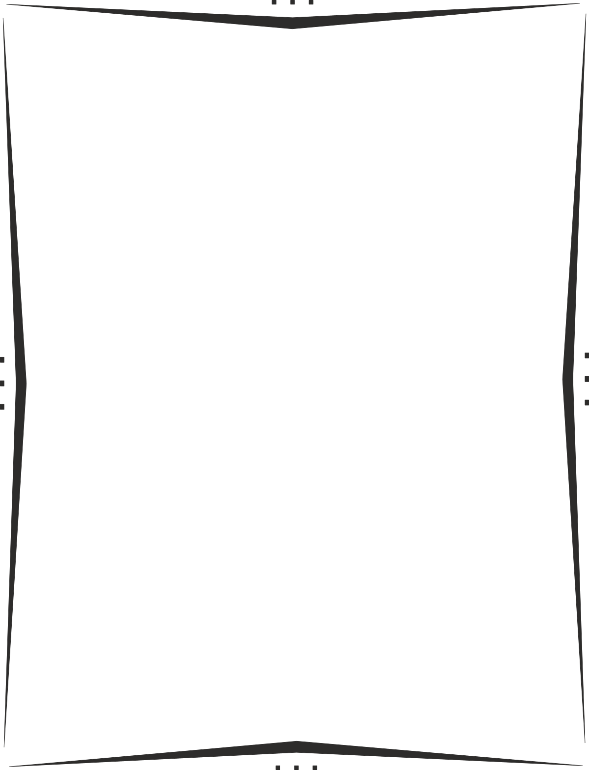 Black Square Frame with White Border Clipart for Creative Designs