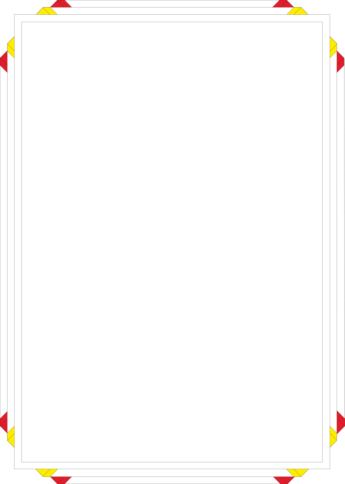 Red Border Clipart - Elegant Blank Paper Design for Creative Projects