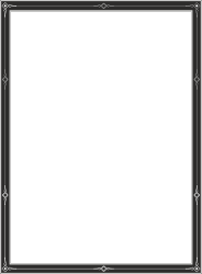 Black and White Tablet Icon Clipart - Versatile Border Design
