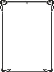 Decorative Black and White Frame Clipart for Elegant Borders