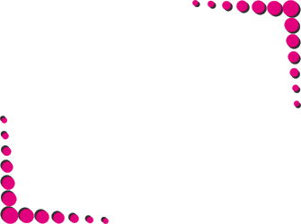 Pink and Black Circles Clipart - Stylish Borders and Corners Design