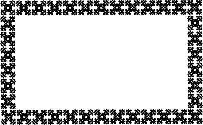 Black and White Star Frame Clipart - Elegant Borders and Frames
