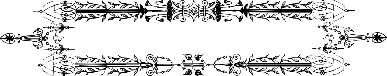Black and White Pattern Clipart - Elegant Border Design for Creative Projects
