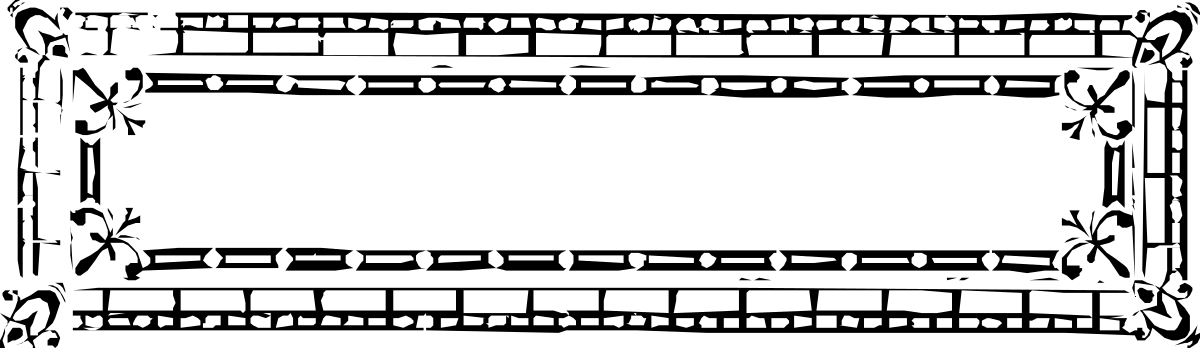 Black and White Frame Clipart - Elegant Border Design for Versatile Use