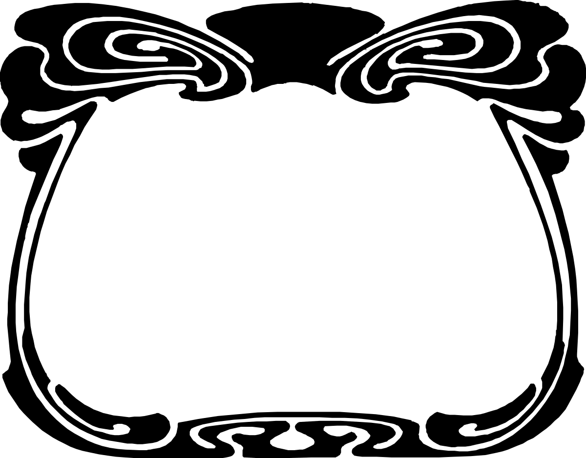 Black and White Logo Clipart featuring White Circle Design