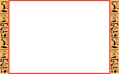 Egyptian Frame with Hieroglyphics Clipart Design