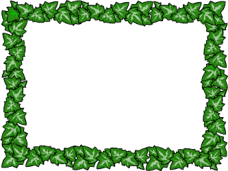 Green Frame with Leaves: Elegant Borders Clipart for Nature Themes