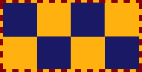 Vibrant Yellow and Blue Pattern Clipart - Pixel Art Borders