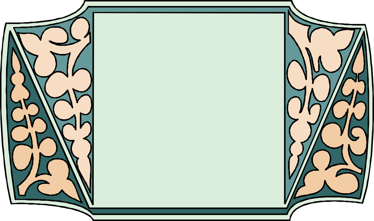 a green and brown floral design with a white background clip art png transparent Floral Borders for Business: Elegant Green and Brown Design Clipart