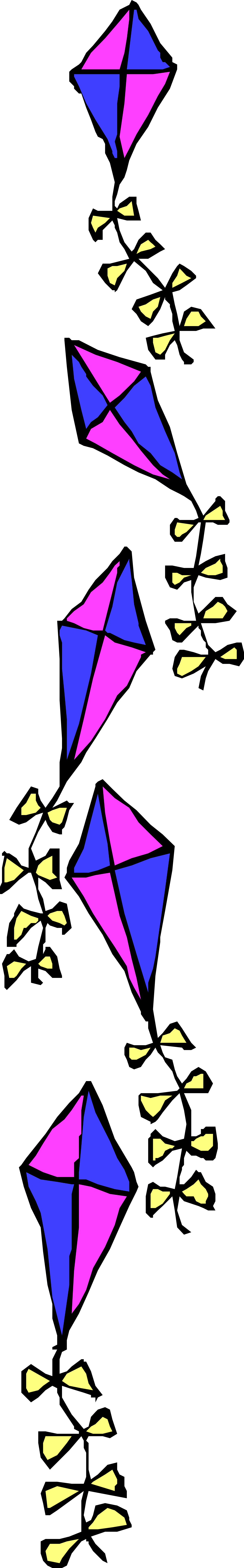 Paper Airplanes in Flight Clipart - Dynamic Borders and Bars Design