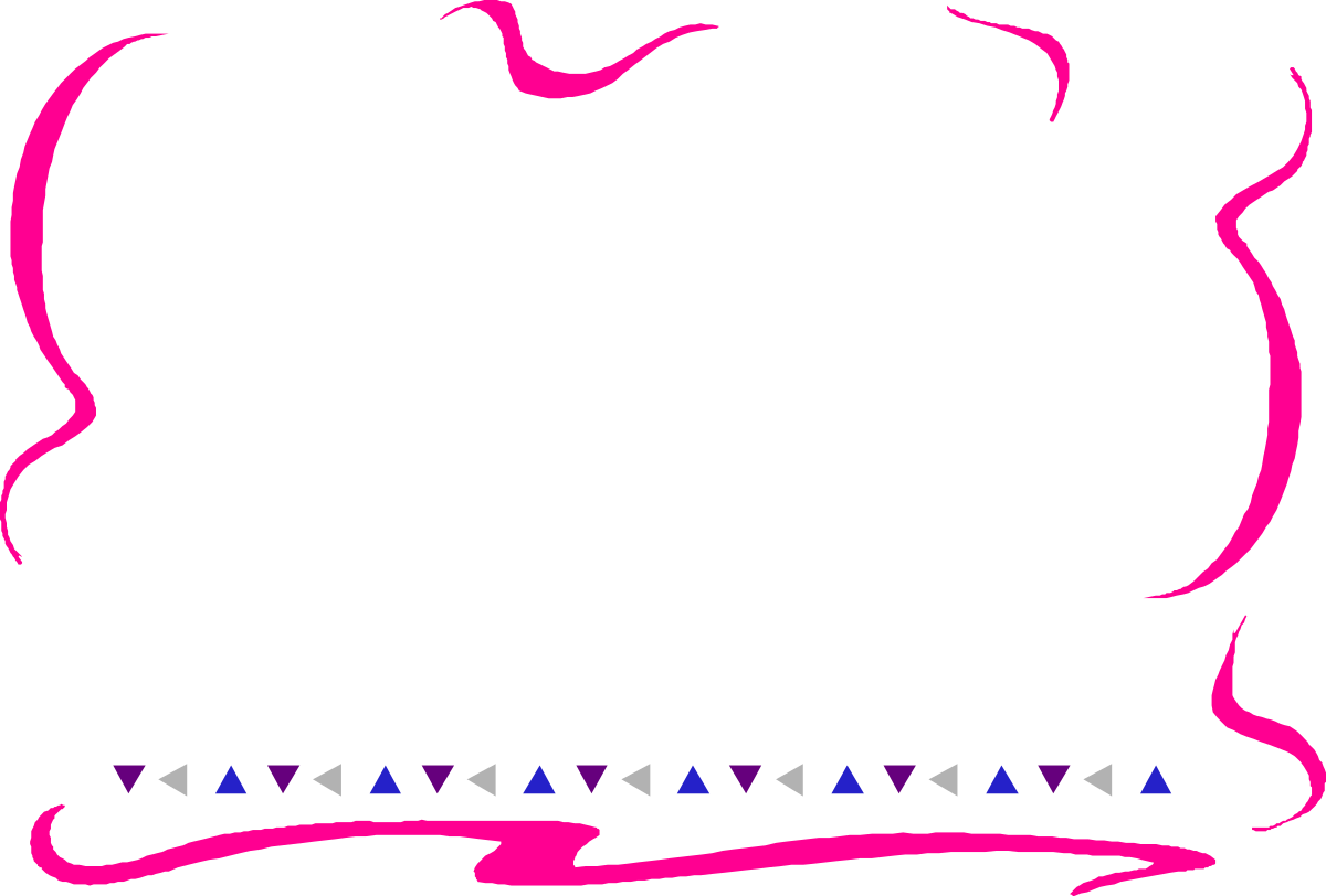 Pink and Black Triangle Frame Clipart for Creative Designs